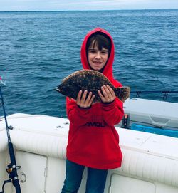 Fishing for Fluke in the Atlantic Ocean